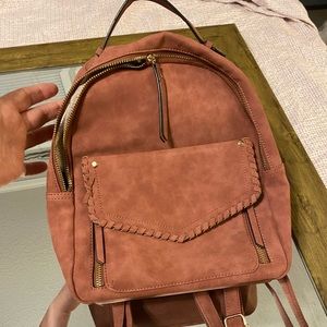 Dusty rose pink color with gold accents super light